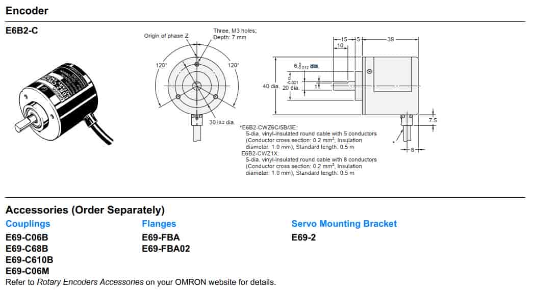 Bộ mã hoá Encoder E6B2-CWZ6C-100PR