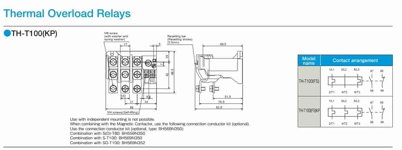 rơ le nhiệt mitsubishi TH-T18 6.6A