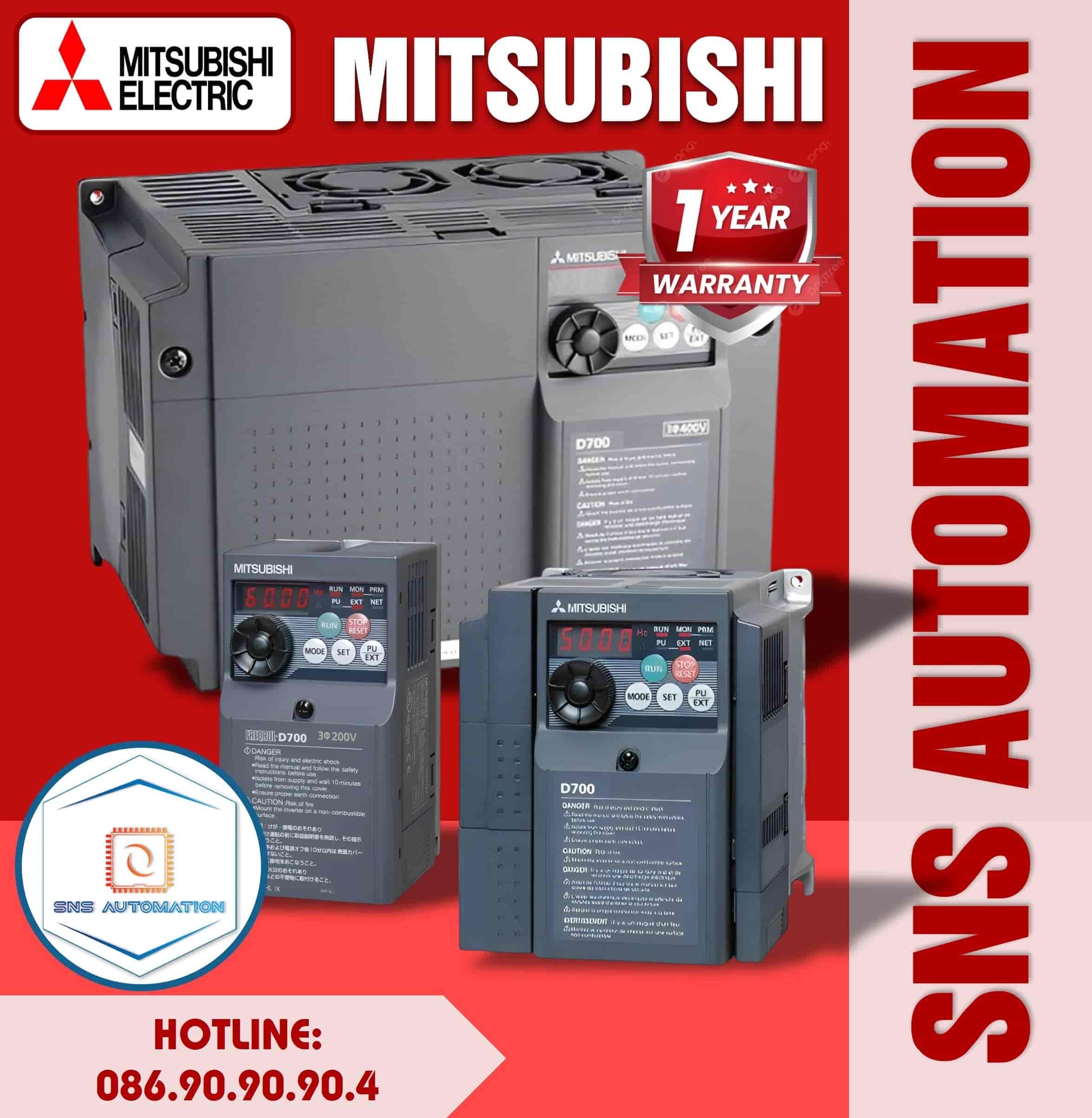 Biến tần Mitsubishi D700 giá tốt nhất thị trường