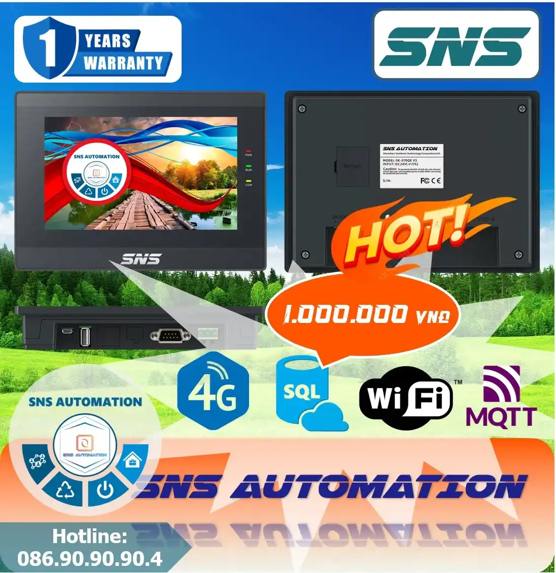 màn hình hmi giá 1 triệu